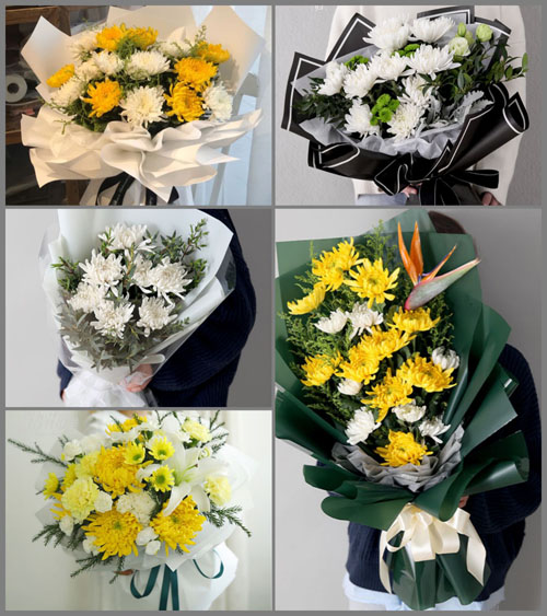 山西运城万荣县通化镇白事花束代送